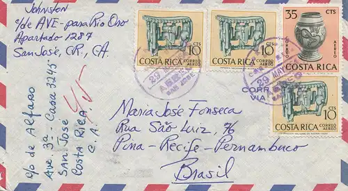 Costa Rica: 1964: San Jose to Brasil