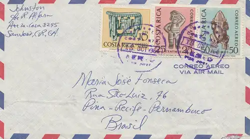 Costa Rica: 1964: San Jose to Pina-Recive Pernambuco