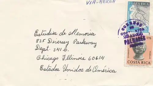 Costa Rica: 1966: Palmares to Chicago