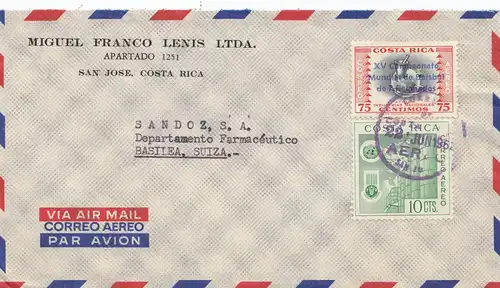 Costa Rica: 1962: San Jose to Basilea/Switzerland