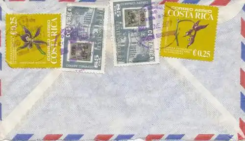 Costa Rica 1977 San Jose to Cologne air mail