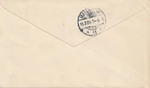 Costa Rica: 1909: San Jose Banco Comercial to Hambourg