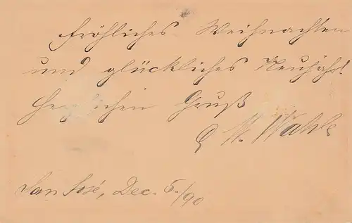 Costa Rica: 1890: post card San Jose to Dresde