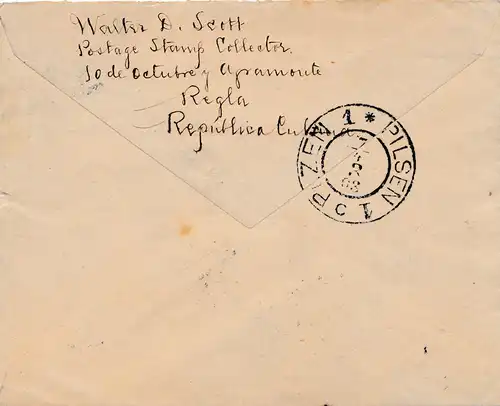 1903: letter to Pilsen/Böhmen