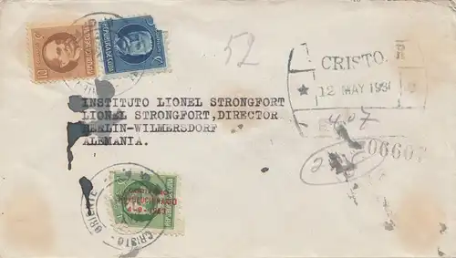 1934: Cristo to Berlin, registered