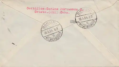 1934: Cristo to Berlin, registered