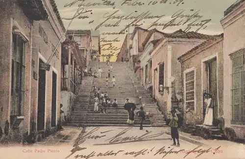 1909: post card Calle Padre Picolo to Stade/Germany