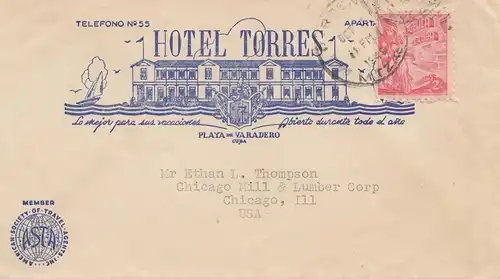 1949: Hôtel Torres to Chicago