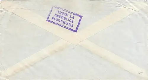 Domenikanische Republik 1960: Banco Ciudad Trujillo to Basel; inverse date !!!