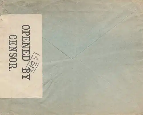 Ecuador: 1915: Cuayaquil to Rotterdam, censor