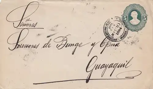 Ecuador: 1894: letter to Guayaquil