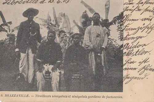 French colonies: Gabun Libreville 1905 post cardc to Breitingen