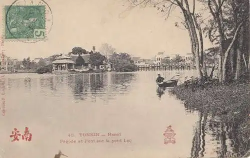 French colonies: Indo-chine post card to Lille