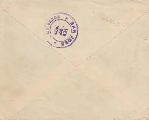 French colonies: Indo-chine 1929: letter Saigon to San José, Costa Rica