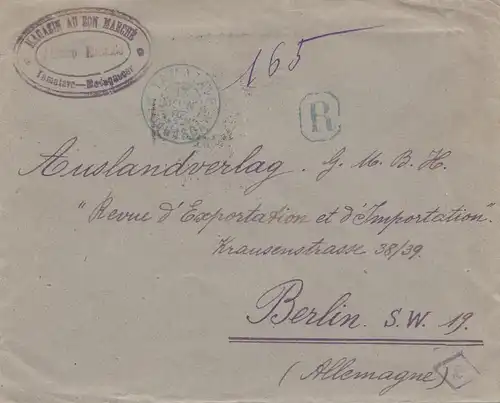 French colonies: Madagascar: 1921 registered Tamatave to Berlin