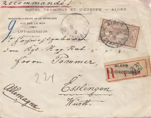 French colonies: Alger 1911 to Esslingen