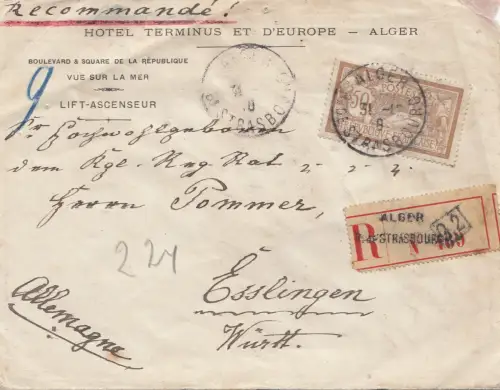 French colonies: Alger 1911 to Esslingen