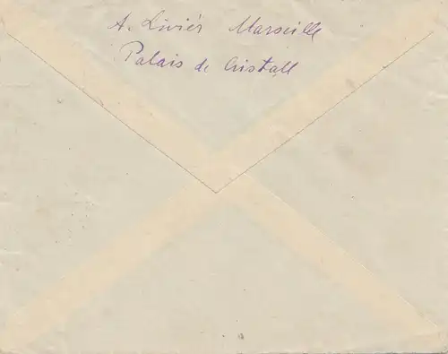 French colonies: Algérie 1926: Palais de Cristal to Herne - Taxe