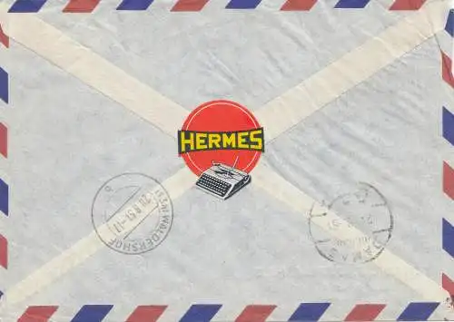 French colonies: 1951 Hermes Typing machines: to Waldershof