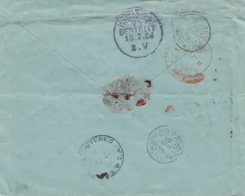 French colonies: Dahomey 1908: registered to Vienna