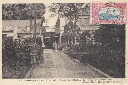 French colonies: Guadelupe: Saint Claude post card 1935 to France