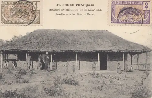 French colonies: Congo 1908: post card Mission Chatolique de Brazzaville