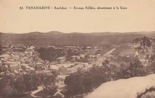 French colonies Madagascar 1932: post card Tananarive