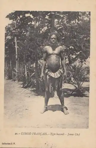 French colonies: Congo 1914: post card Jeune Chef to Amsterdam
