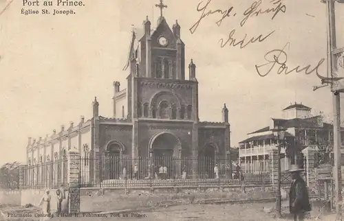 Haïti: 1905 post card Port au Price to Riesa