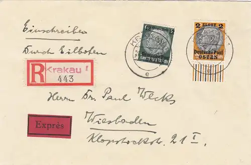 GG: Eilboten Inscrivez-vous Cracovie-Wiesbaden - légèrement surfranken: 50+100+60