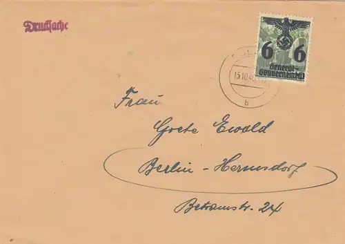 GG: Lettre de Pulawy à Berlin