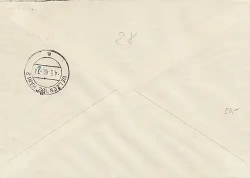 GG: Lettre recommandé, courrier express, Varsovie après Uelzen