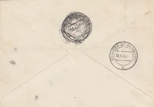 GG: #38 MiF, lettre recommandée Chenstochaou avec permis de livraison selon Reinbek