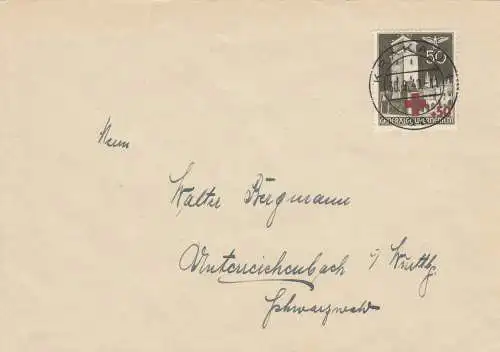 GG: EF der 50Gr. Rote Kreuz Marke von Krakau in den Schwarzwald