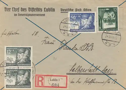 GG: MiF de Lublin, chef du district, après Halberstadt