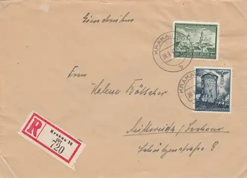 GG: 1ZL Lublin MiF, en écrivant au porto à Cracovie à Mittweida