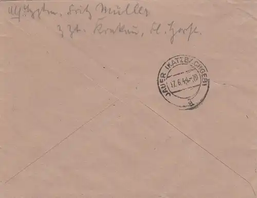 GG: MiF, Bedeutende Deutsche, Einschreiben Krakau nach Jauer