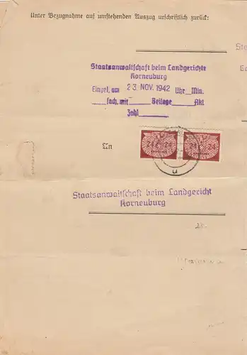 GG: Dienst: Brief portogerecht MeF Staatsanwaltschaft Korneuburg -Warschau