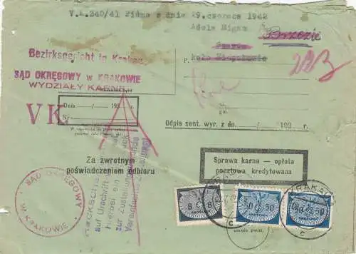 GG: Service MiF portofunkunde KRAKAU, portogeracht 108