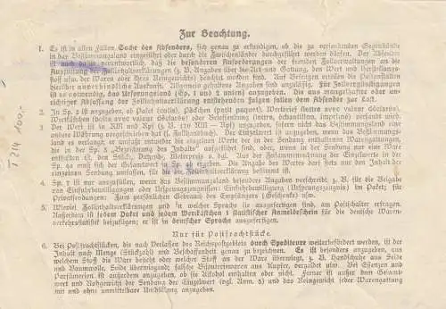 GG Déclaration de droits Berlin-Radom: lavage à corps, etc. avec carte de colis d'urgence