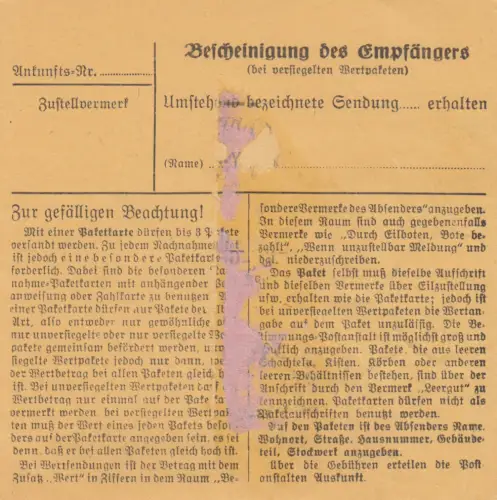 GG DR-GG: Cartes de colis Ambiging vers Kielce - Bureau de douane de poste de Radom !!!