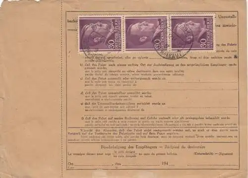 GG: Carte de colis international Jarovslaw vers Essen, MeF #79