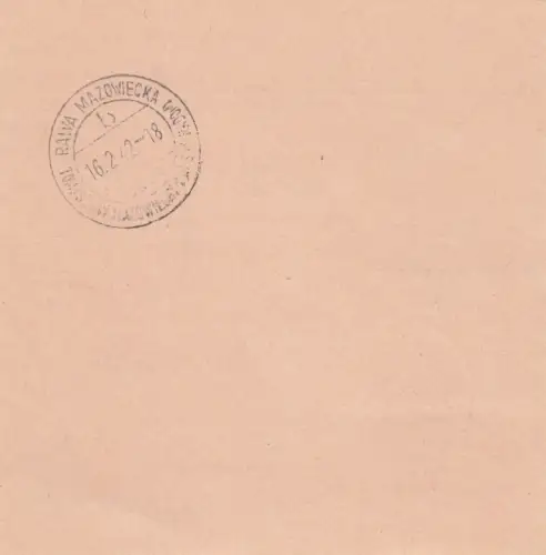 Carte de colis intérieur GG NN Cracovie - Rawa Mazowiecka, formulaire rare