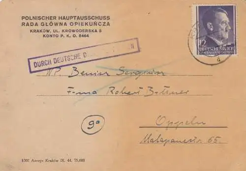 GG: 14.12.1944: Commission majeure polonaise de Cracovie après Oppeln