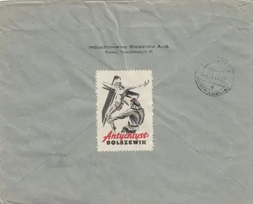 GG: Inscrivez Biezanow à Wuzuczyn, Vignette Bolszewik-Antychryst