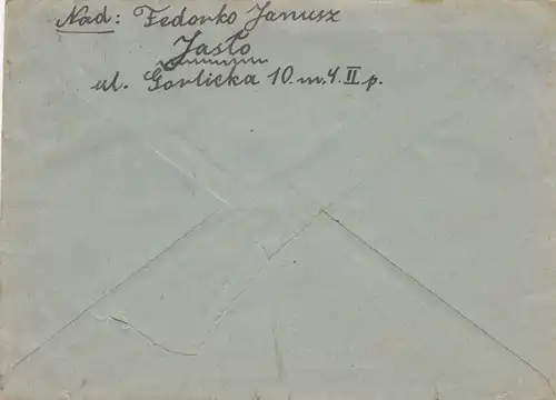 GG: Lettre de Jaslo à Lublin, Vignette Bolszewik-Antychryst