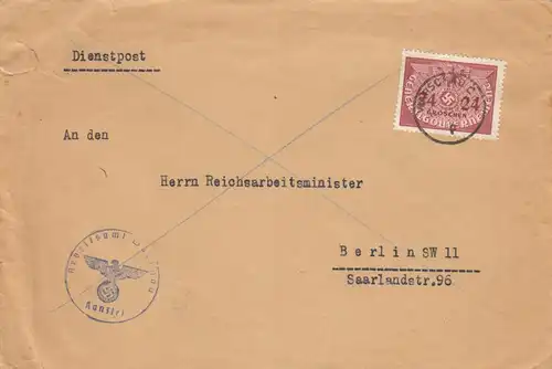 GG: Arbeitsamt Warschau an Reichsarbeitsminister Berlin