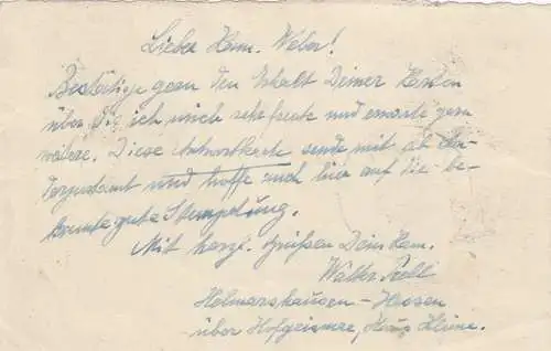 GG: Carte de réponse Nuremberg, pré-franqué en lettre recommandée, courrier aérien affranchi