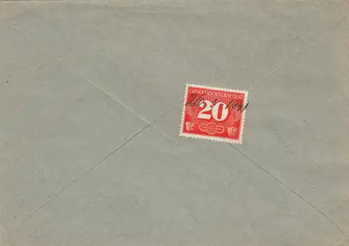 GG: Lettre R-Rozwadow à Brandwica, arrière date Dévalorisation Z2 portochtig