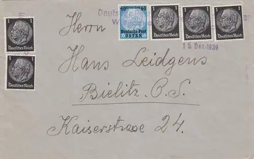 GG post: 15.12.39 Weliczka après Bielitz, portofach